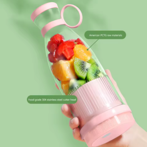 عصارة صغيرة محمولة قابلة لإعادة الشحن عبر USB بسعة...