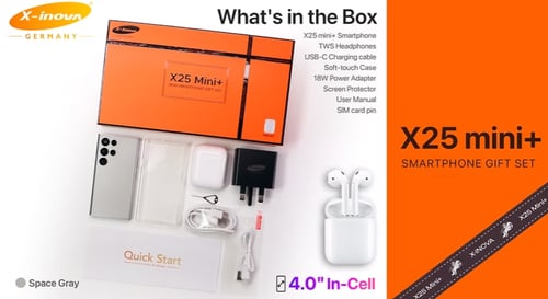 X25 Mini Plus 4GB+64GB 4.0” In-Cell Screen 90Hz Re...