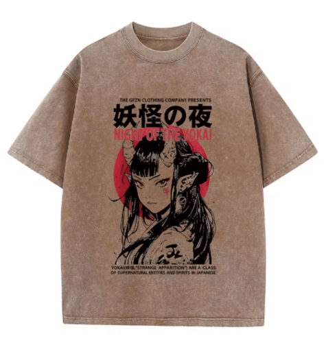 تي شيرت رجالي مغسول كلاسيكي هيب هوب ، تي شيرت برسو...