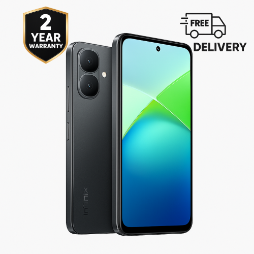 Infinix Smart 10 3+3GB 64GB RAM Sleek Black - KSA...