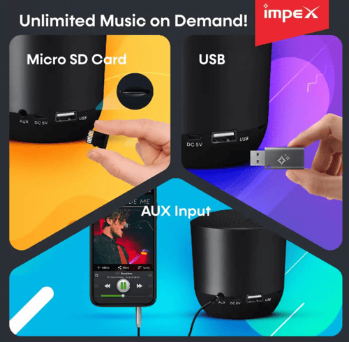 Impex Portable Bluetooth Speaker BTS 2013