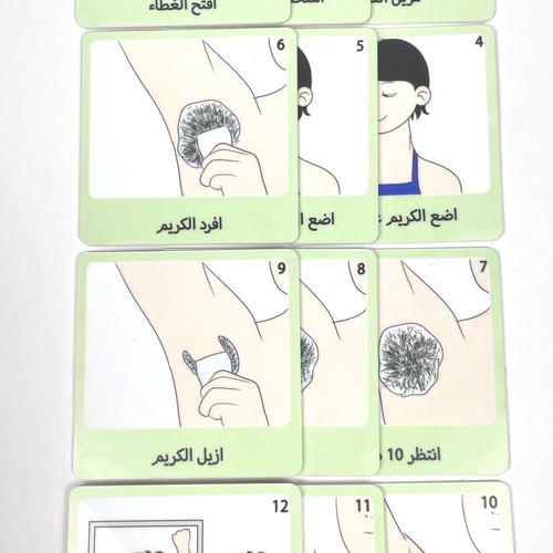 جداول بصريه مصوره مجموعة إزالة شعر الابط للفتيان ب...