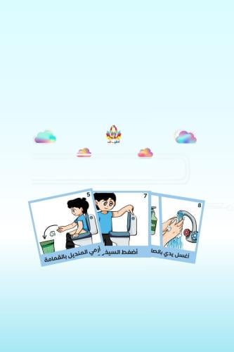 جداول بصريهة مصوره (مجموعة استخدام الحمام مطبوعه ب...