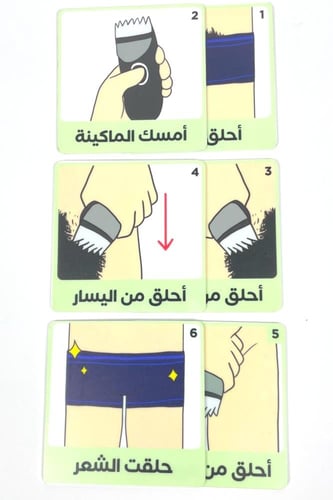 جداول بصريه مصوره(جدول الحلاقة الحساسه للفتيان بال...