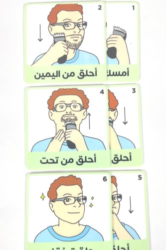 جداول بصريه مصوره (مجموعة حلاقة الذقن والشارب بالل...