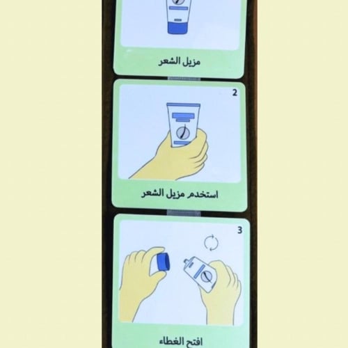 جداول بصريه مصوره مجموعة إزالة شعر الابط للفتيان ب...