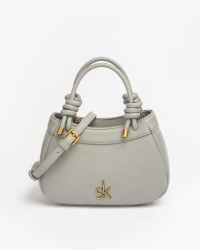 شنطة لون رصاصي حجم صغير