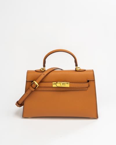 شنطة بني فاتح حجم صغير