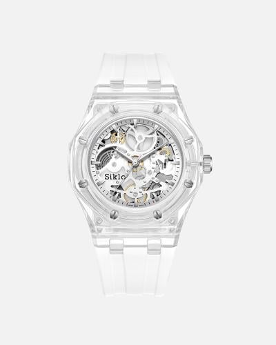 ساعة مثالية ربل باللون الابيض