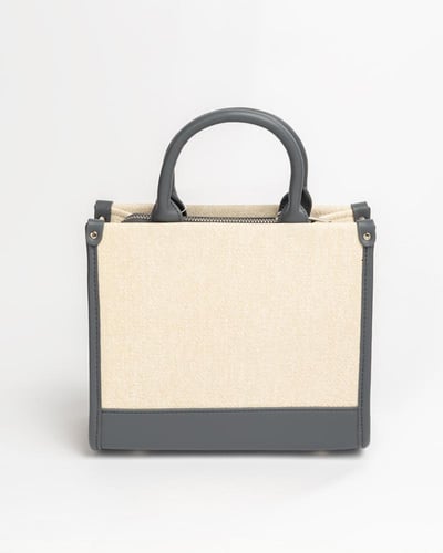 شنطة بيج رصاصي حجم صغير