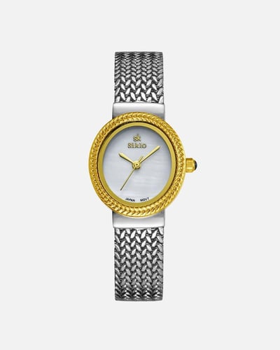 ساعة نسائية باللون المكس