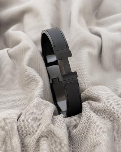 اسوارة استيل التيتانيوم اسود