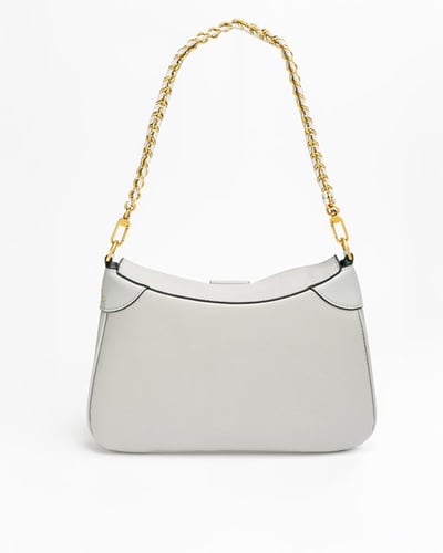 شنطة باللون الرصاصي حجم وسط