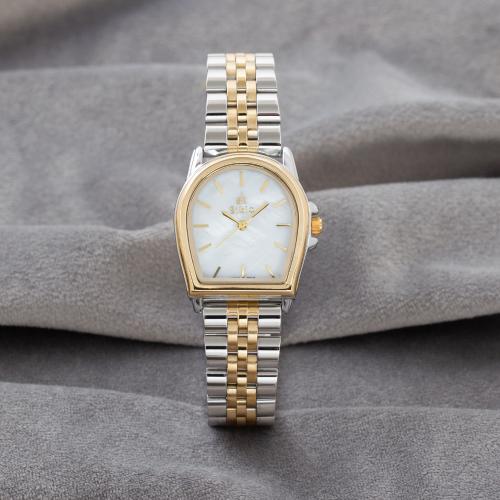 ساعة استيل باللون المكس الذهبي