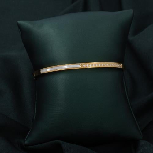 اسوارة نسائية استيل بلون الذهبي