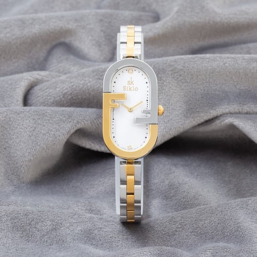 الساعة الاستيل النسائية ذات التفاصيل المميزة لإطلا...