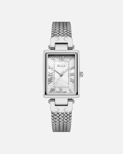 ساعة حصير تخطف الأنظار باللون الفضي