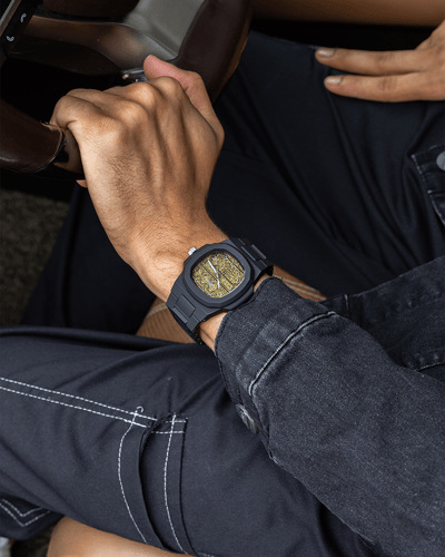 فايبر نقش عربي اسود