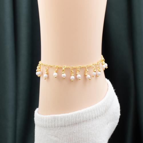 خلخال نسائي باللون الذهبي