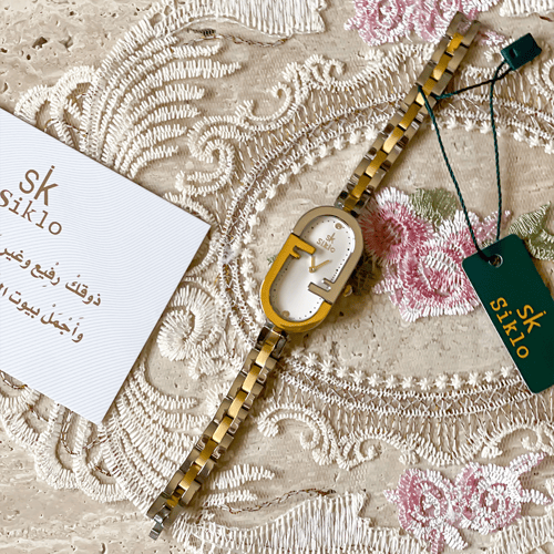 الساعة الاستيل النسائية ذات التفاصيل المميزة لإطلا...