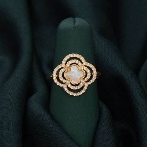 خاتم نسائي تصميم شعاع الجمال من وحي الطبيعه FS