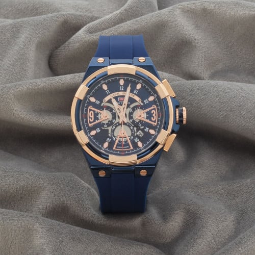 ساعة رجالية باللون الكحلي