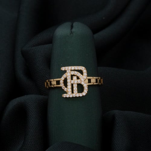 خاتم نسائي زركون بتصميم ملفت