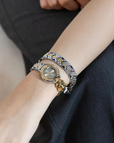 النمر العربي استيل لفتين باللون المكس ميناء رصاصي