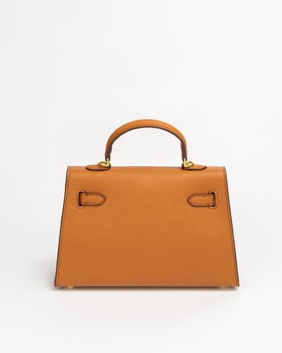 شنطة بني فاتح حجم صغير