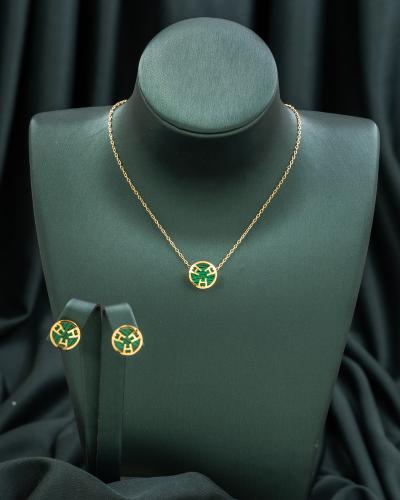 طقم صدفي استيل يحتوي على الزخارف التي لا غنى عنها