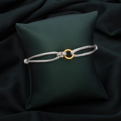 اسواره خيط ناعمه باللون الفضي