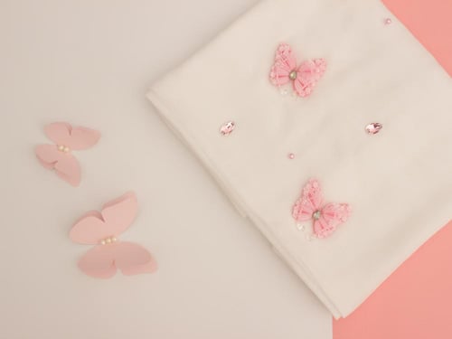 Pink Crystal Butterfly