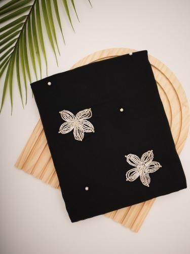 Beaded Bloom Black