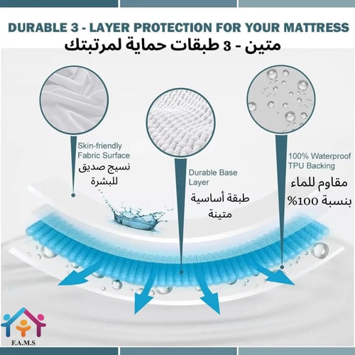 واقي مرتبة 90x200 سم