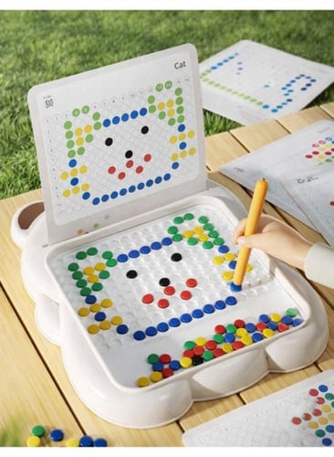 لوحة رسم القلم المغناطيسي للأطفال - لعبة فن الخرز...