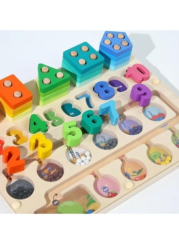 لعبة متاهة الكرة المغناطيسية لتعلم الألوان والأرقا...