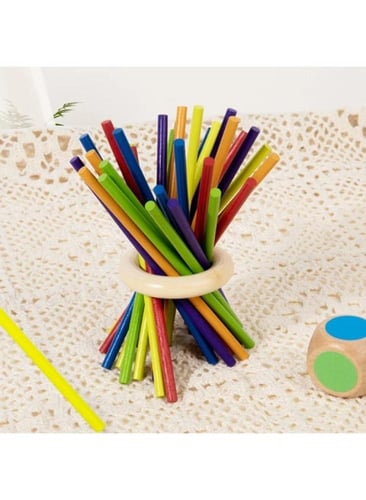 لعبة توازن خشبية ومطابقة ألوان خشبية 2 في 1