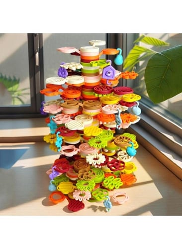 مجموعة ألعاب بناء ربط الزهور والطبيعة - أكثر من 20...