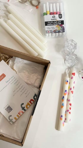 إبداع على ضوء الشموع