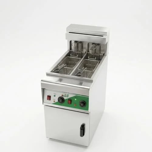 Electric Fryer with Cabinet 30L (Twin Basins)