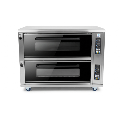 Two-tier steam pizza oven
