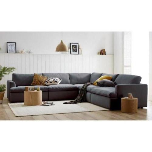 Corner sofa size 300x300x95x90 cm - gray - from Ho...