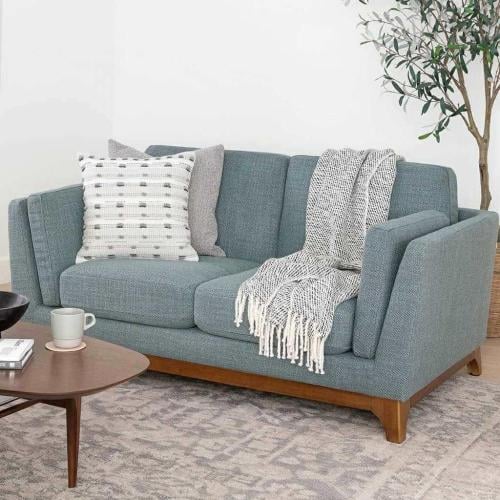 Three-seater sofa with Swedish wood and Chanel - B...