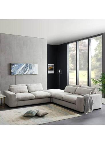 Corner sofa 85x85x270x300 cm - Off White