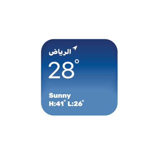 ملصق الطقس - Weather sticker