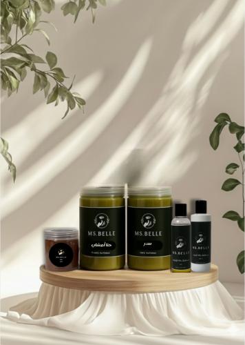 زيت Ms.Belle + حنا أعشاب + سدر + مشاط