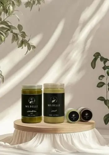 حنا الأعشاب + سدر + وسمه + مشاط ( اخضر )