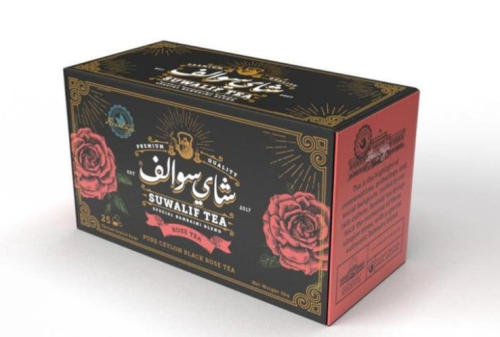 شاي سوالف 25 كيس خلطة بحرينية خاصة بالورد