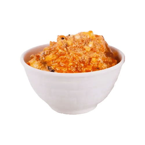 Spiced crumbled cheese