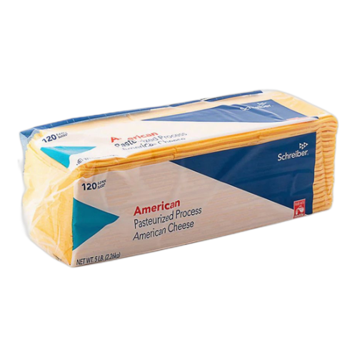 American dinner cheddar cheese slices 2.27 kg